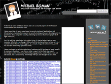 Tablet Screenshot of michaelboman.org
